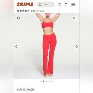 SKIMS Cotton Jersey Foldover Pants